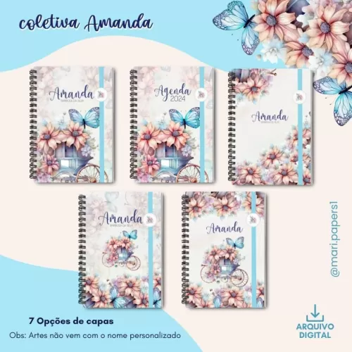 Coleção Amanda – Agendas | Planners | Cadernetas (Mari Papers)