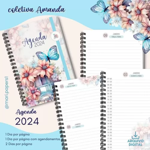 Coleção Amanda – Agendas | Planners | Cadernetas (Mari Papers)