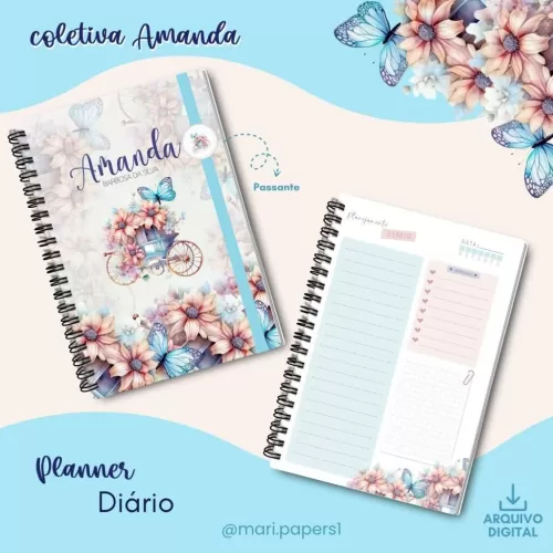 Coleção Amanda – Agendas | Planners | Cadernetas (Mari Papers)