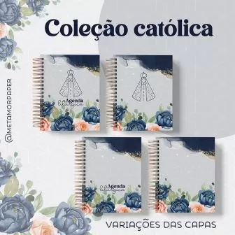 Coleção Católica Agenda  2024 - Planner - Blocos - Calendários - Metamorpaper