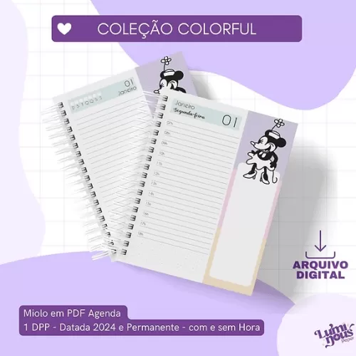 Coleção Colorful – Agendas | Planejador | Blocos (Luminous)