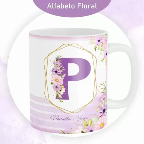 Combo Alfabeto Floral Lilás – Encadernação 2024 (Pamella Vieira)