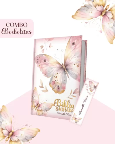 Combo Borboletas – Devocional Capa Bíblia (Pamella Vieira)