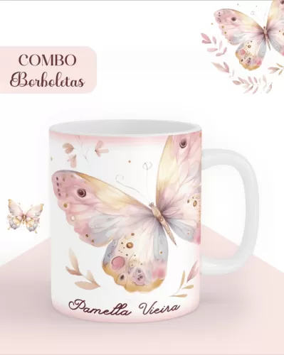 Combo Borboletas – Devocional Capa Bíblia (Pamella Vieira)