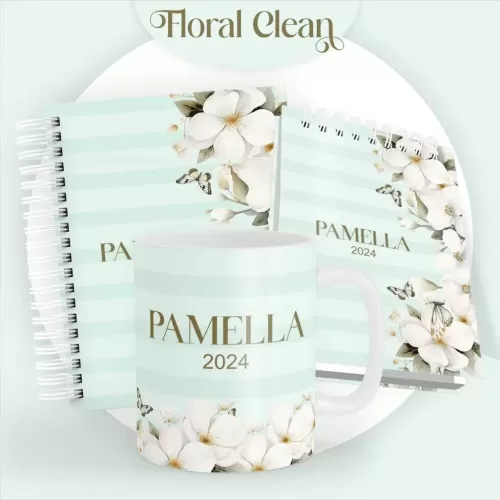 Combo Floral Agendas 2024 (Pamella Vieira)