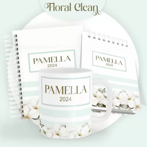 Combo Floral Agendas 2024 (Pamella Vieira)