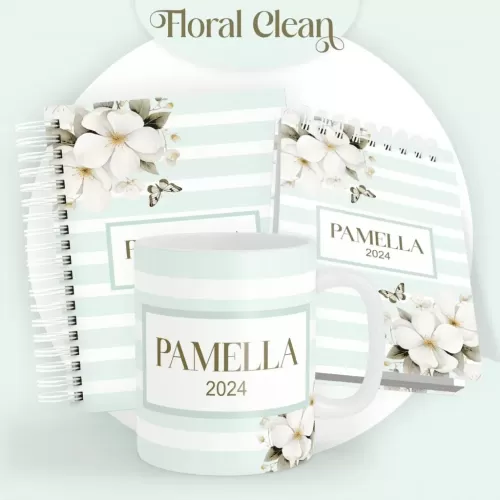 Combo Floral Agendas 2024 (Pamella Vieira)