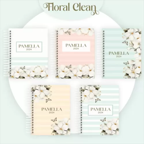Combo Floral Agendas 2024 (Pamella Vieira)