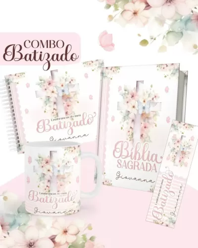 Combo Livro Batizado - Pamella Vieira