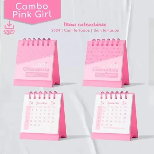 Combo Pink Girl 2024 – Encadernação – Metamorpaper