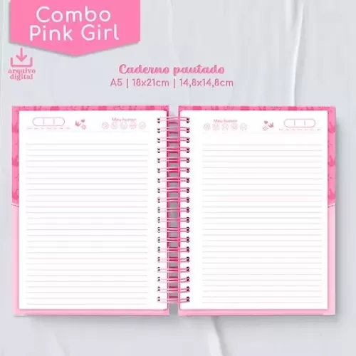 Combo Pink Girl 2024 – Encadernação – Metamorpaper