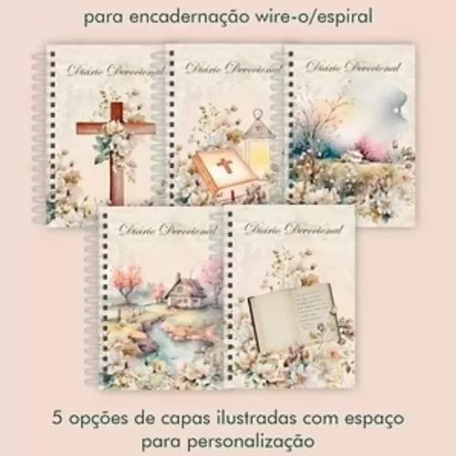 Diário Devocional Wire-o, Espiral e Costura