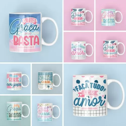 Estampas Canecas Versículos – Letterinhas