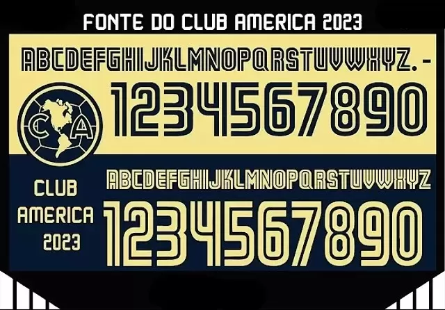 Fonte do Club América 2022 - 2023
