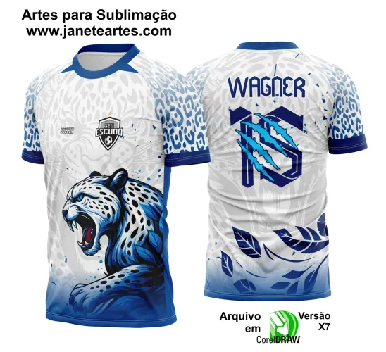Interclasse Pantera: Arte Vetor de Camisa Onça 2025