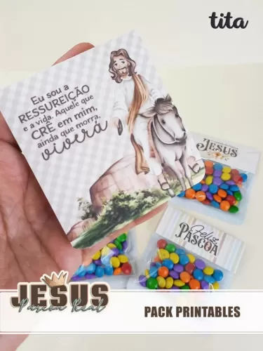 Jesus Páscoa Real – Kit Printable (Tita)