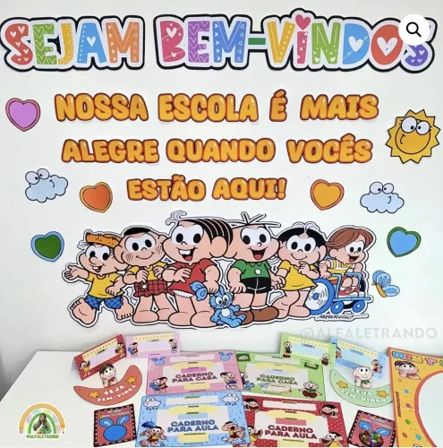 Kit Boas Vindas | Turma Da Mônica – Volta Às Aulas – Alfaletrando