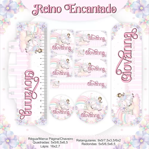 Kit Completo Reino Encantado – Escolar | Saúde – Encadernação 2024 – Pamella Vieira