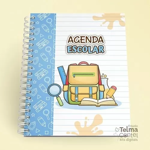 Kit Digital 2024 – Agenda Escolar Não Datada – Volta Às Aulas – Estúdio Telma Contel