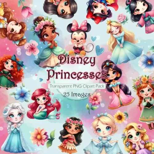 Kit Digital Disney Princesas Baby – Tysia Etsy
