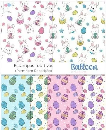 Kit Digital – Feliz Páscoa (Baloon)
