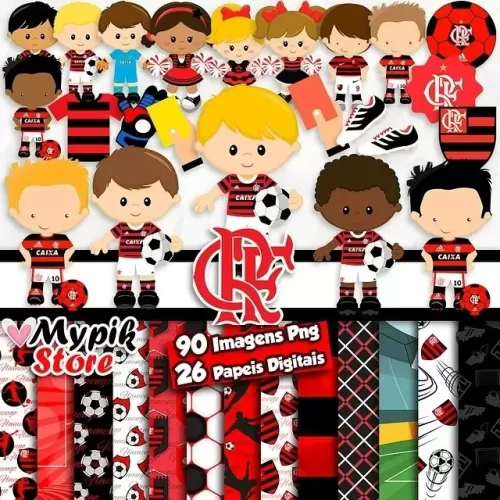 Kit Digital Flamengo imagens PNG – Mypik