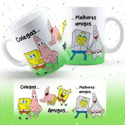 Kit Digital – Pack Animado Bob Esponja – Caneca Criativa