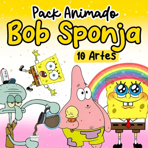 Kit Digital – Pack Animado Bob Esponja – Caneca Criativa