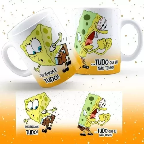 Kit Digital – Pack Animado Bob Esponja – Caneca Criativa