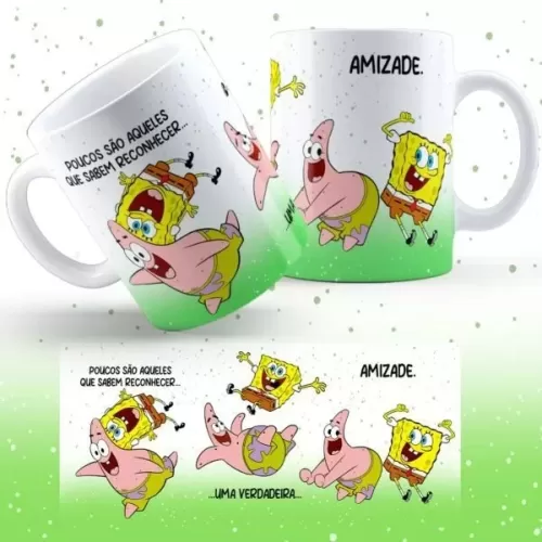 Kit Digital – Pack Animado Bob Esponja – Caneca Criativa