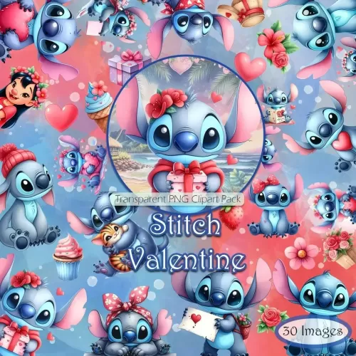 Kit Digital Stitch Valentine PNG – Harrtsy