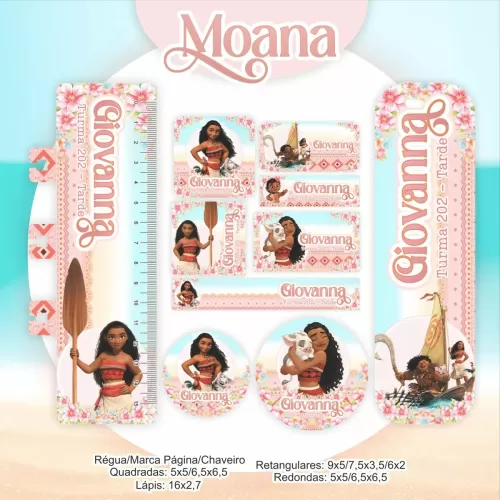 Kit Escolar 2024 Saúde Encadernação – MOANA – Pamella Vieira