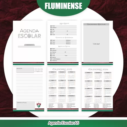 Kit Escolar | Saúde Encadernação 2024 – Fluminense – Pamella Vieira