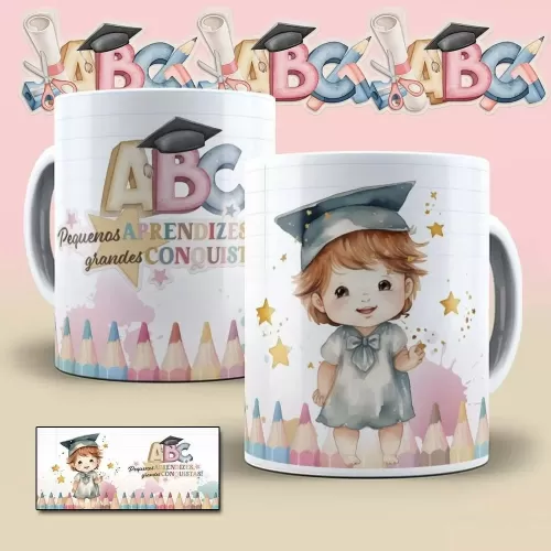 Kit Estampas Canecas – Formatura ABC (Bruna Molina)