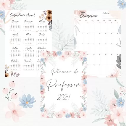 Kit Planner Do Professor 2024 Completo – Papelaria Digital Lex