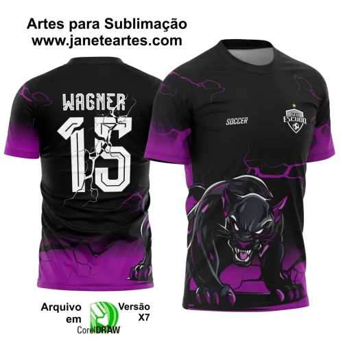 Pantera Interclasse Camiseta para turma com design único Pantera Interclasse Camiseta para turma com design único