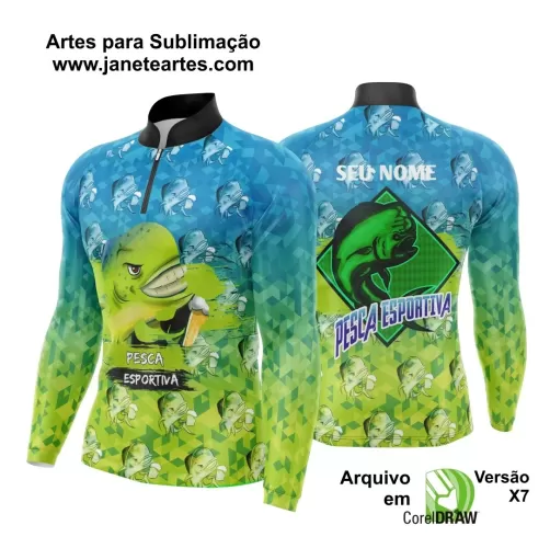 Template  Camisa Pesca Esportiva