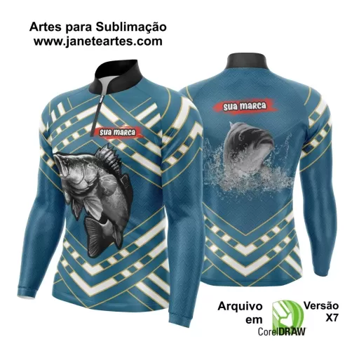 Template  Camisa Pesca Esportiva