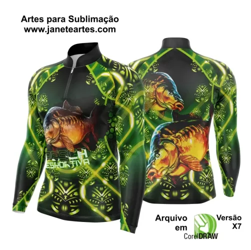 Template  Camisa Pesca Esportiva