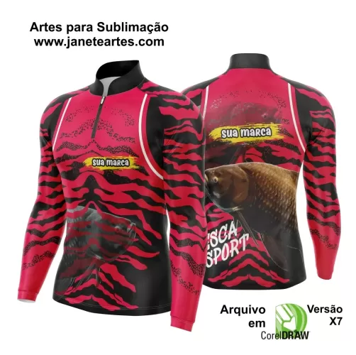 Template  Camisa Pesca Esportiva