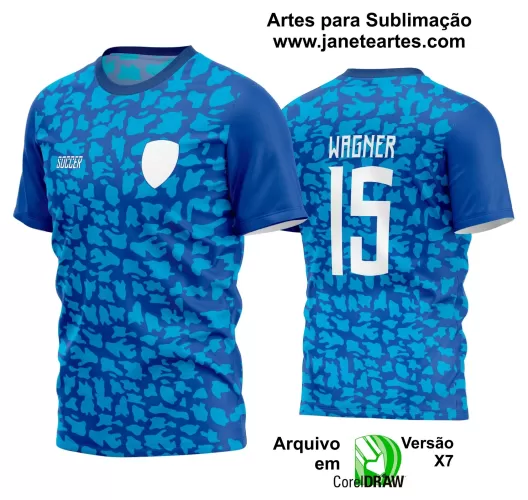 Template - Camisa Soccer Azul - Time Amador - Jogos Escolares - 2024 - 2025 Template - Camisa Soccer Azul - Time Amador - Jogos Escolares - 2024 - 2025