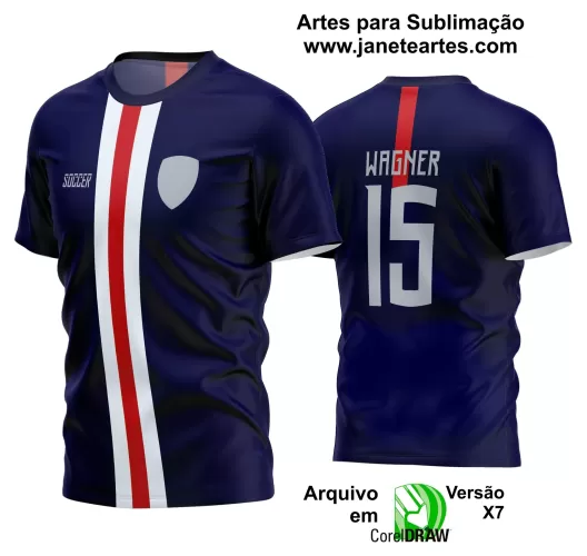 Template - Camisa Soccer Azul - Time Amador - Jogos Escolares - 2024 - 2025 Template - Camisa Soccer Azul - Time Amador - Jogos Escolares - 2024 - 2025