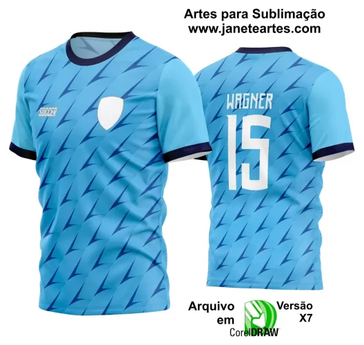 Template - Camisa Soccer Azul - Time Amador - Jogos Escolares - 2024 - 2025 Template - Camisa Soccer Azul - Time Amador - Jogos Escolares - 2024 - 2025