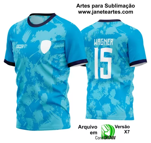 Template - Camisa Soccer Azul - Time Amador - Jogos Escolares - 2024 - 2025 Template - Camisa Soccer Azul - Time Amador - Jogos Escolares - 2024 - 2025