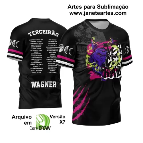 Template Camisa Terceirão 2024 Lobo e Luas