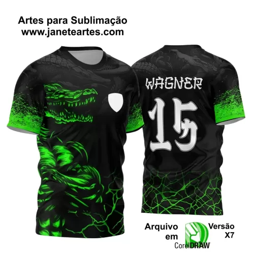 Template Camiseta de Interclasse - Jogos Internos - Crocodilo - 2024 - 2025 Template Camiseta de Interclasse - Jogos Internos - Crocodilo - 2024 - 2025