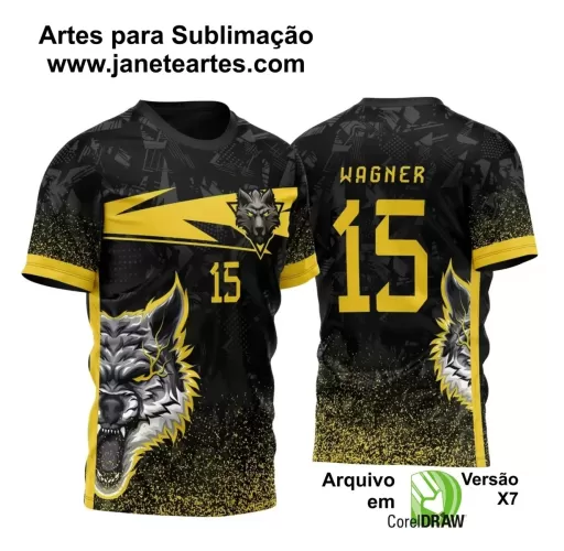 Template para Camisa de Interclasse - Jogos Internos - Lobo - 2024 - 2025 Template para Camisa de Interclasse - Jogos Internos - Lobo - 2024 - 2025