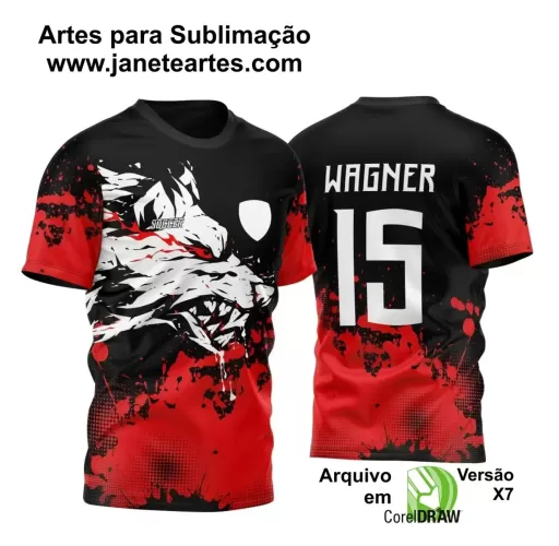 Template para Camisa de Interclasse - Jogos Internos - Lobo - 2024 - 2025 Template para Camisa de Interclasse - Jogos Internos - Lobo - 2024 - 2025