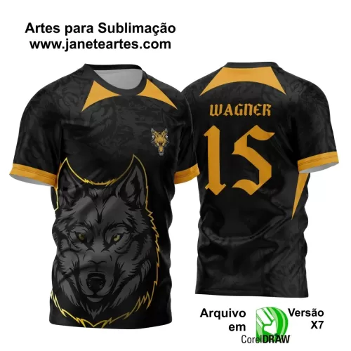 Template para Camisa de Interclasse - Jogos Internos - Lobo - 2024 - 2025 Template para Camisa de Interclasse - Jogos Internos - Lobo - 2024 - 2025