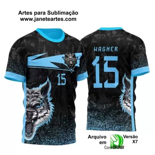 Template para Camisa de Interclasse - Jogos Internos - Lobo - 2024 - 2025 Template para Camisa de Interclasse - Jogos Internos - Lobo - 2024 - 2025